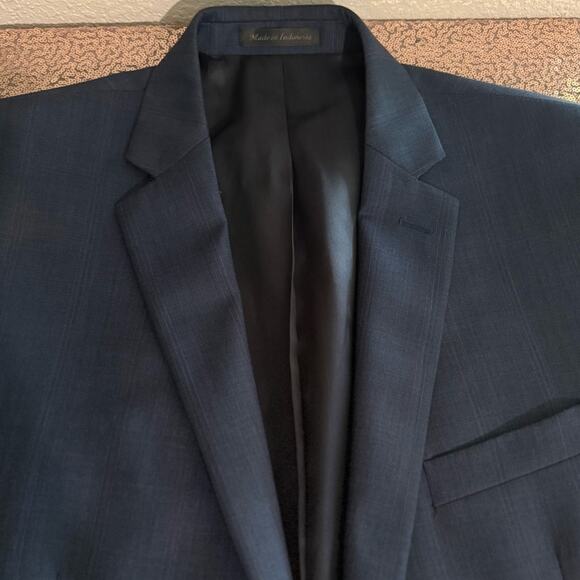 🔷CALVIN KLEIN 🔷 Men’s Blue Sport Coat Blazer (Size 42L)🔷 - Picture 4 of 9